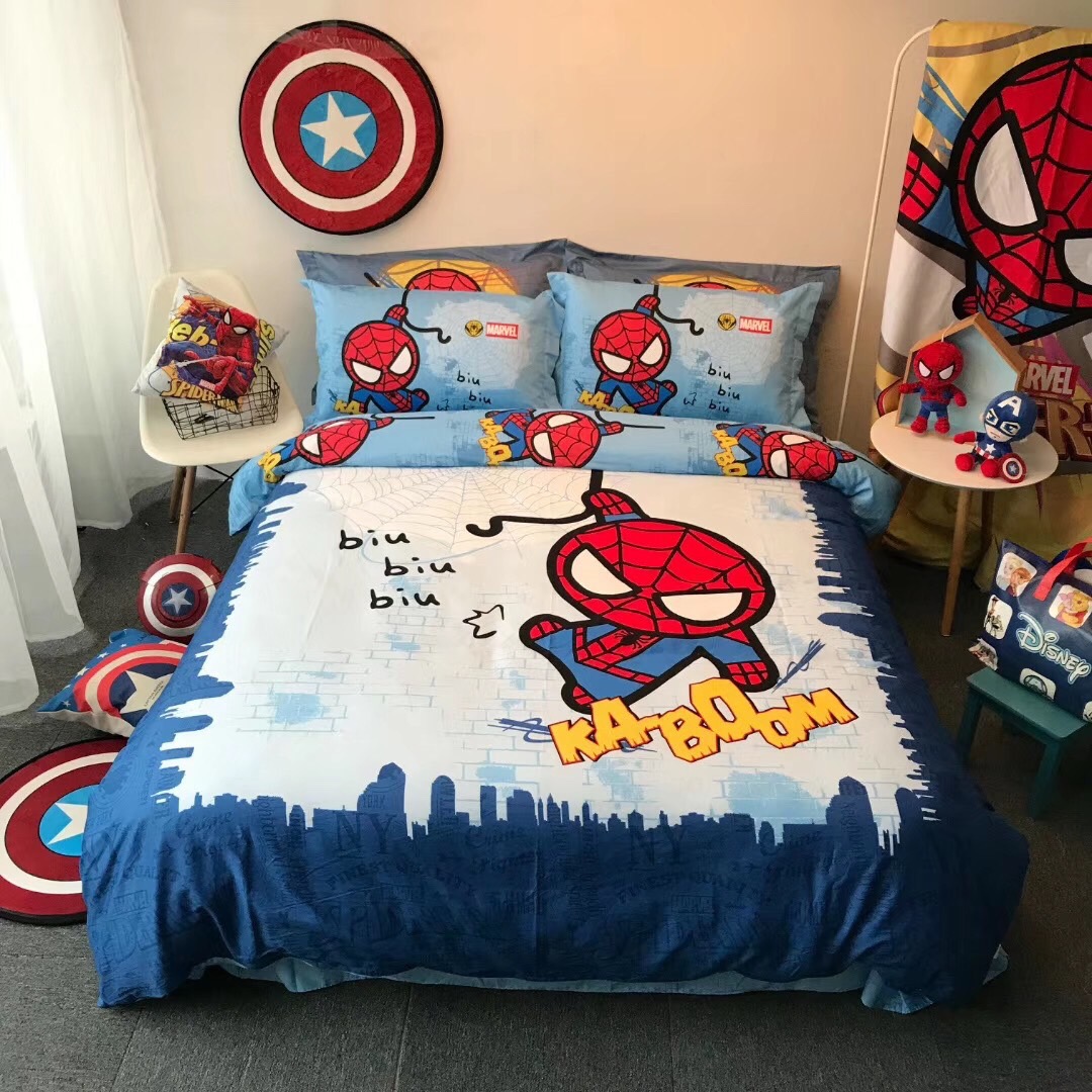 Bộ chăn ga cotton spider man