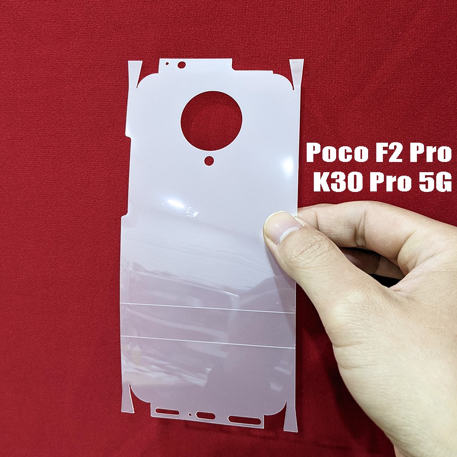Miếng dán ppf 3 lớp full lưng viền xiaomi redmi k30 pro 5g - poco f2 pro