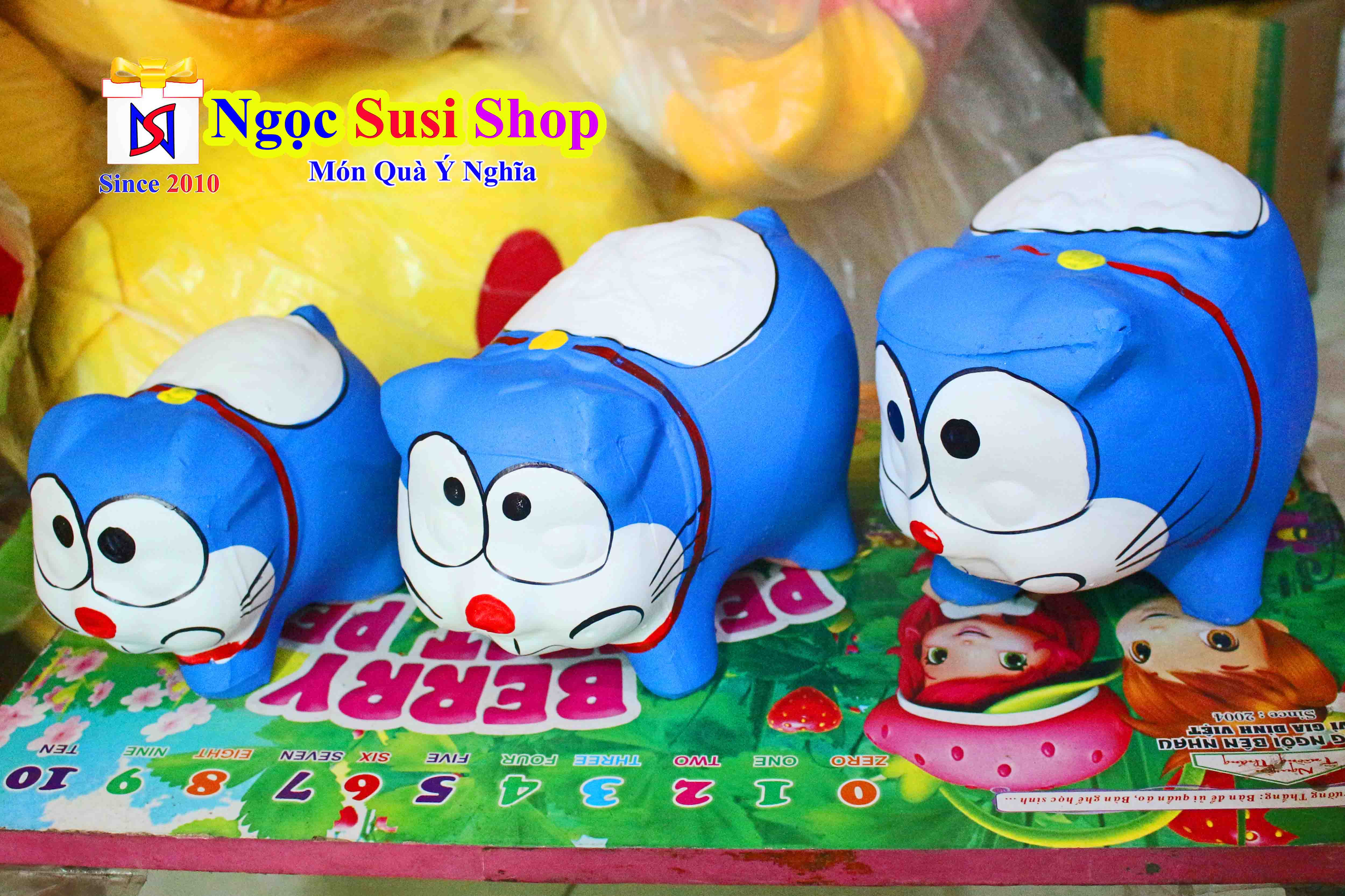 [Cực Đẹp] HEO ĐẤT TIẾT KIỆM DOREMON ĐÔRÊMON SIÊU CUTE [ MUA CHỌN SIZE]
