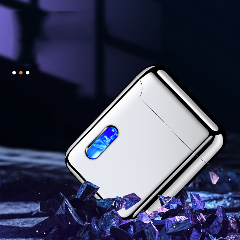 Bật lửa sạc điện dùng ga bạc bóng M902 fullbox