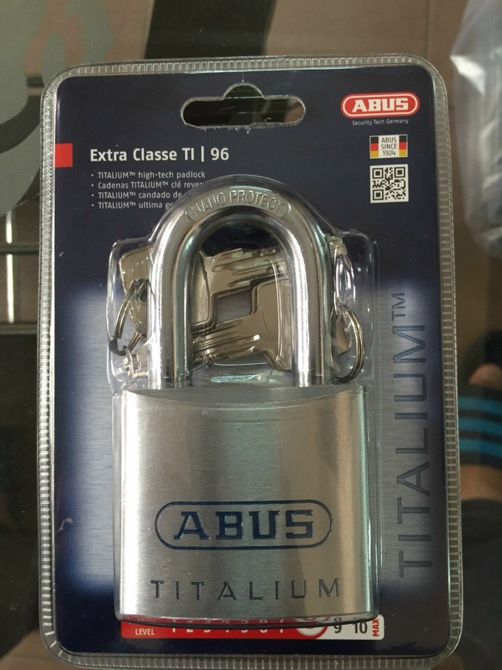 [CHÍNH HÃNG] ABUS - KHÓA SIÊU NHẸ TITALIUM 96TI SERIES 60mm