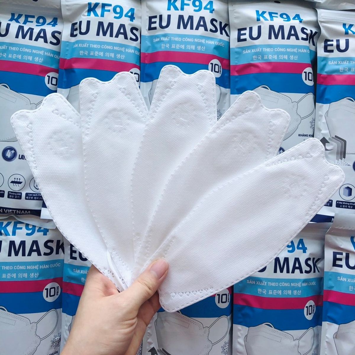 Khẩu trang KF94 EU MASK (combo 20 túi x 10 cái/túi)
