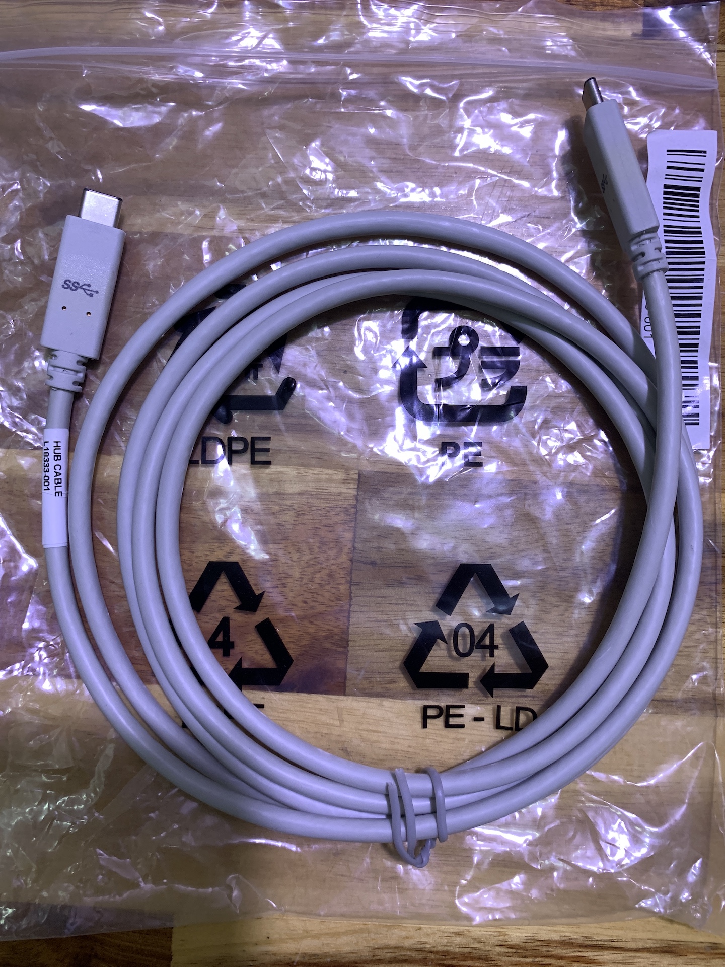 [Chính hãng] Cáp HP Thunderbolt 4 USB4 Type-C to C  40Gbps 240W 4K