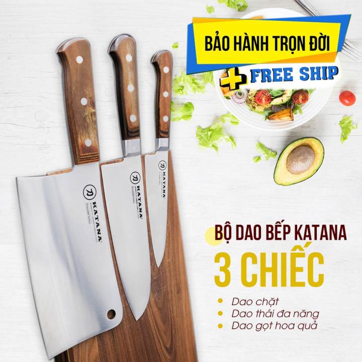 Bộ 3 chiếc dao bếp cao cấp thương…