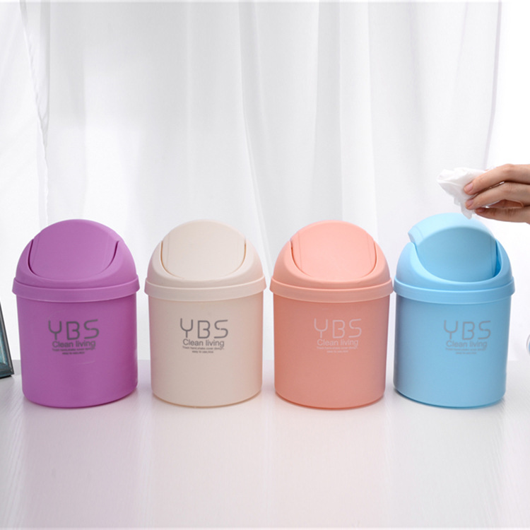 Thùng rác mini thông minh để bàn có nắp đậy