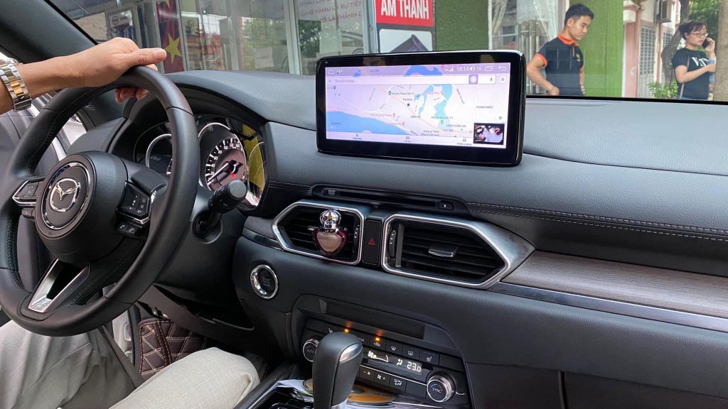 Cường lực màn độ Androi 10.25inh trên xe Mazda