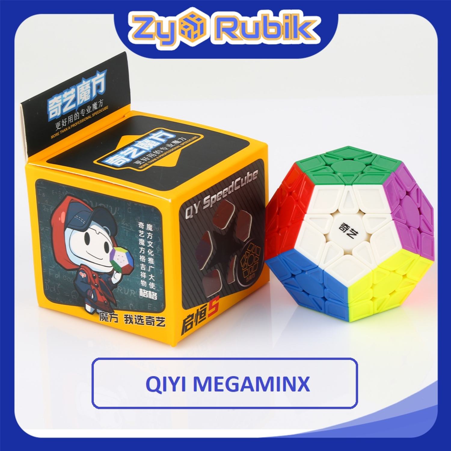 Rubik Biến Thể QiYi Megaminx QiHeng S Stickerless Rubic Biến Thể QiYi