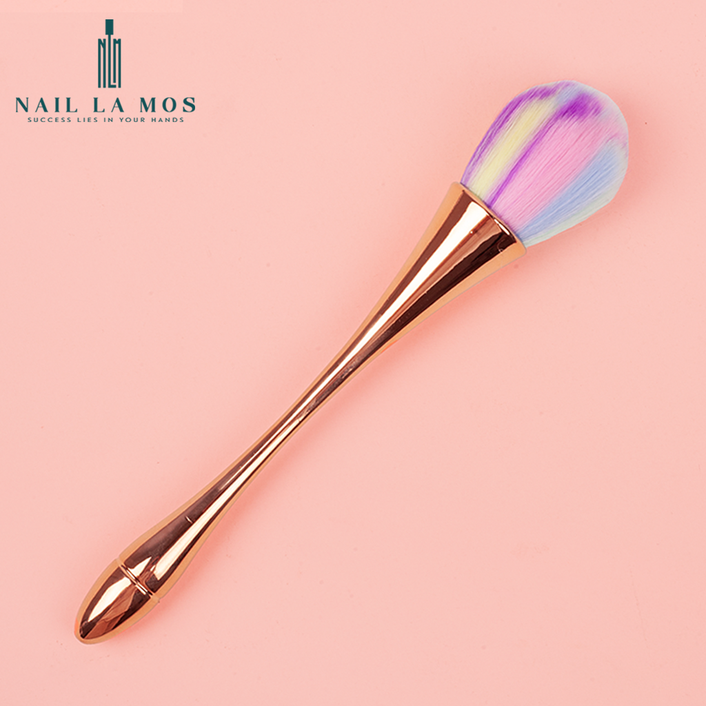 Chổi phủi bụi nail đẹp - Cọ cán dài sang chảnh, lông mềm mượt chuyên dụng