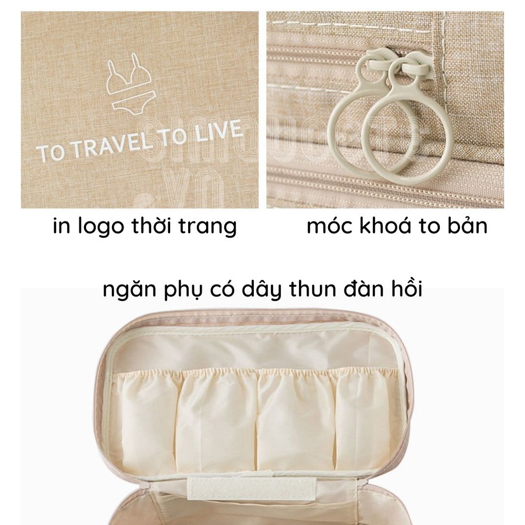 Túi đựng đồ lót đi du lịch chống thấm cao cấp