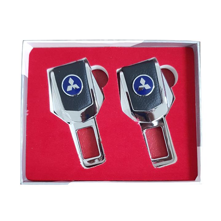 Set of 2 sets of car seat belt fasteners for MITSUBISHI. cars
