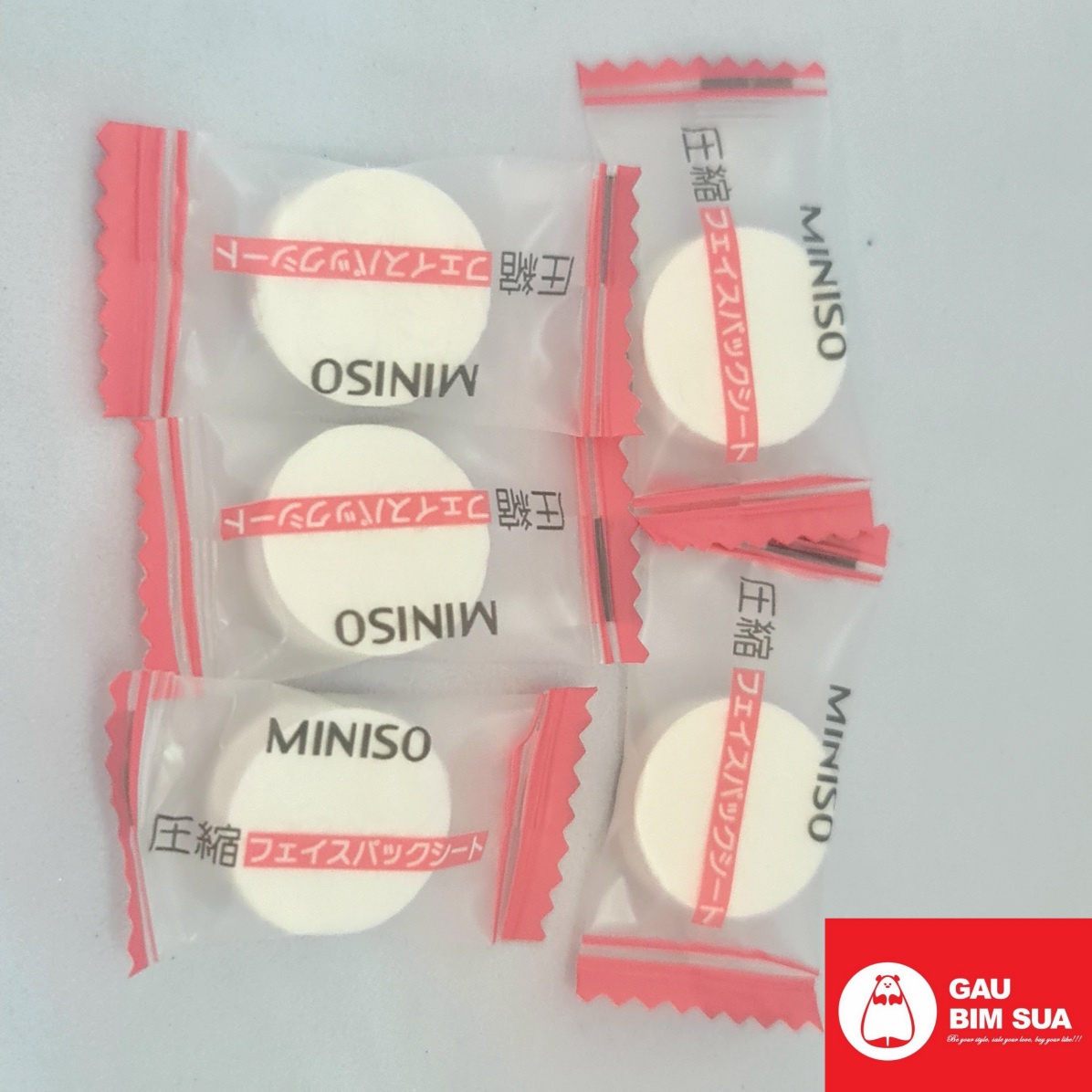 5 viên Mặt nạ nén giấy Miniso tiết kiệm chi phí dưỡng da