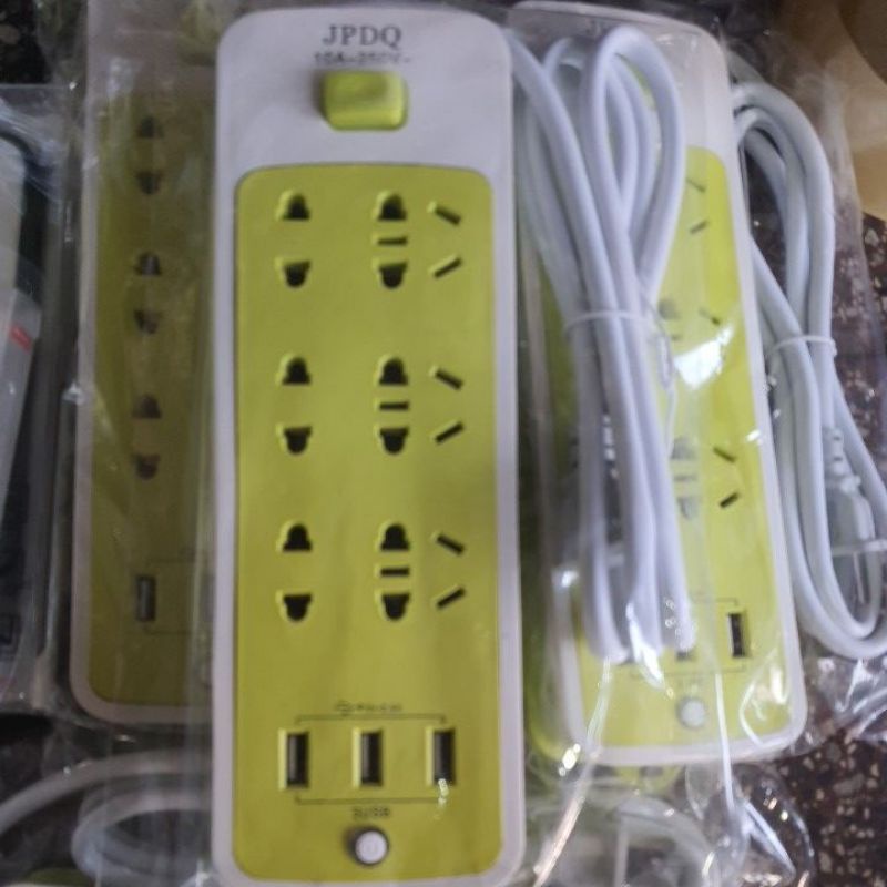 Ổ cắm điện đa năng - ổ cấm 6 lỗ và 3 cổng sạc usb siêu tiện ích