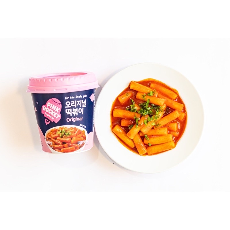 Bánh Gạo Topokki Rocket Pink 120gr Hàn Quốc