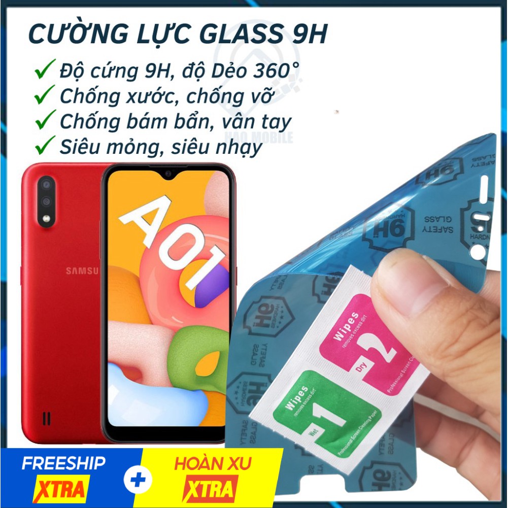 Dán cường lực dẻo nano 9H cho Samsung Galaxy A01