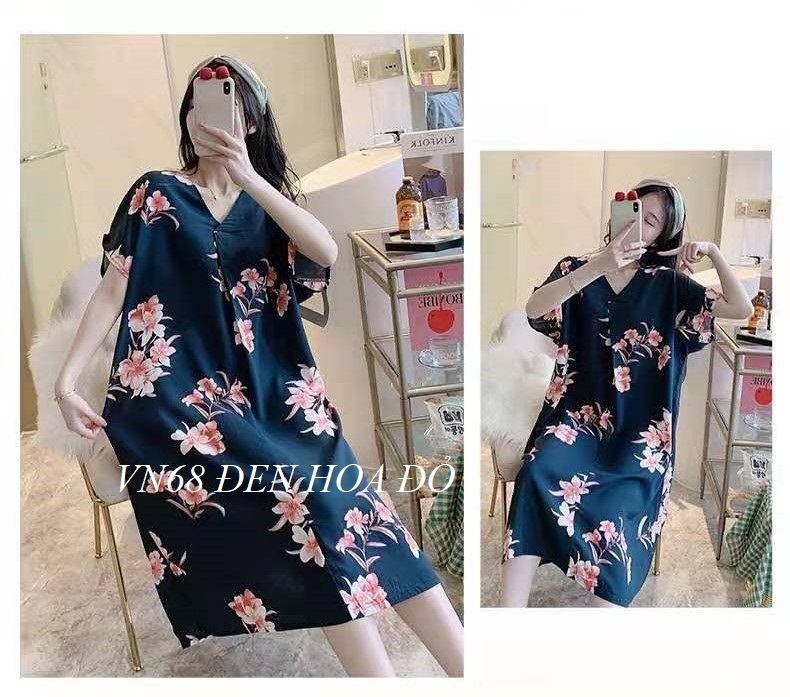 Váy Ngủ Mặc Nhà Lanh Siêu Mát VN68
