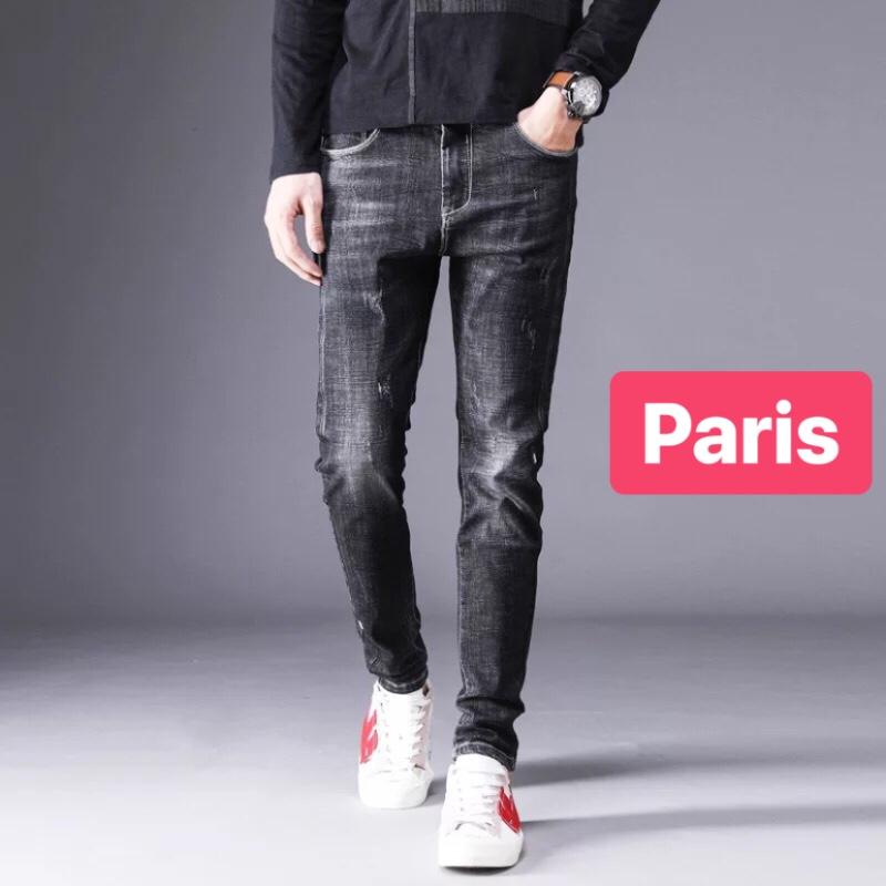 QUẦN BAGGY JEAN NAM ĐEN NHÁM SIÊU THỜI TRANG MỚI CAO CẤP - PARIS FASHION MỚI
