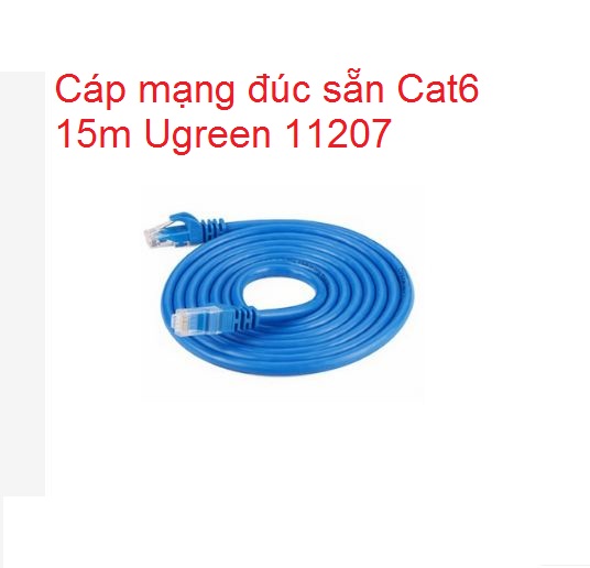 Cáp mạng đúc sẵn Cat6 15m Ugreen 11207 Chính Hãng