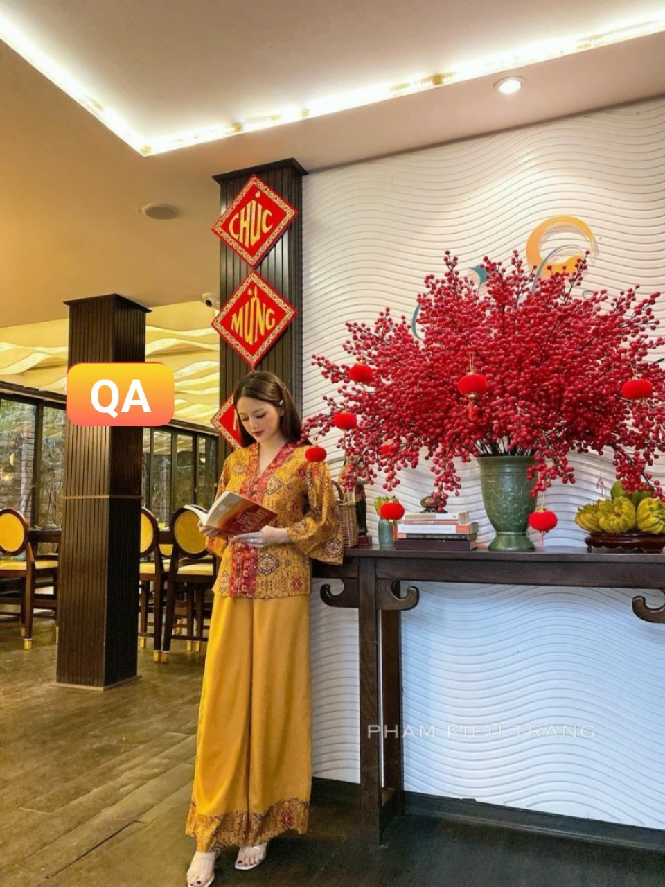 Sét bộ bà ba lụa thổ cẩm -QH TK