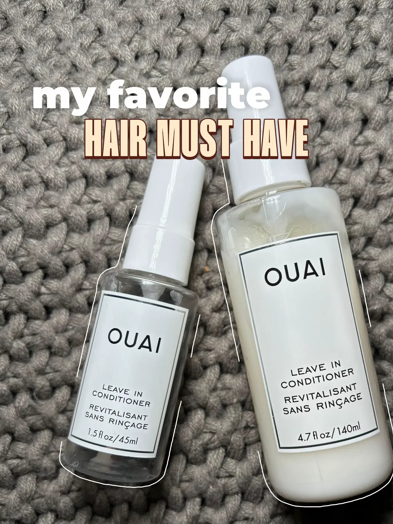 Xịt dưỡng mềm tóc OUAI Leave In Conditioner Spray 25ml