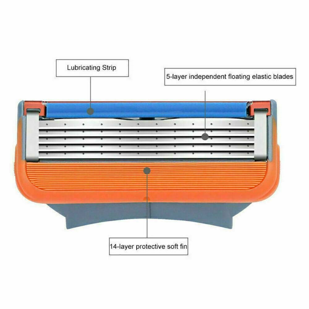 【Free shipping】 16Pcs For Gillette Fusion 5 Layer Men Razor Blade Refills Replacement Gift