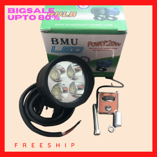 (FREESHIP) ĐÈN TRỢ SÁNG XE MÁY ĐÈN L4 BMU LOẠI 1