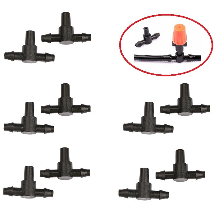 Tê 6mm nối Béc phun sương, phun mưa (nối dây 5x7mm)
