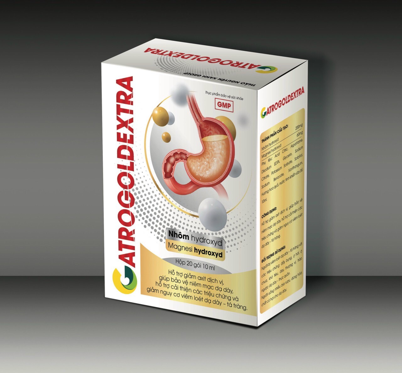 Dung dịch dạ dày GatrogoldeExtra hộp 20 gói - Daday01