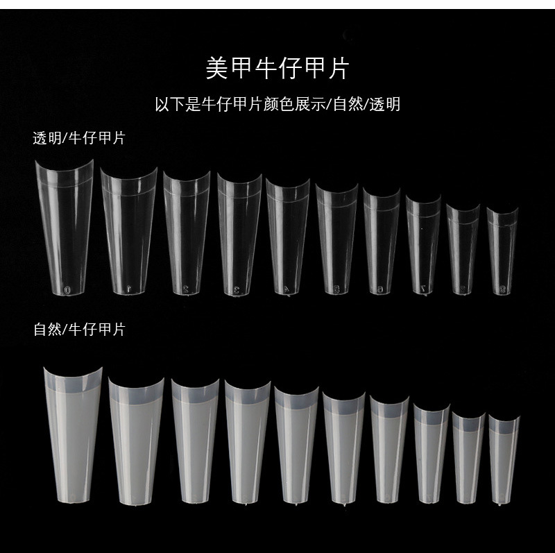 Móng nối Hàn Form Thang 500 móng đủ Size (Từ 0 - 9)