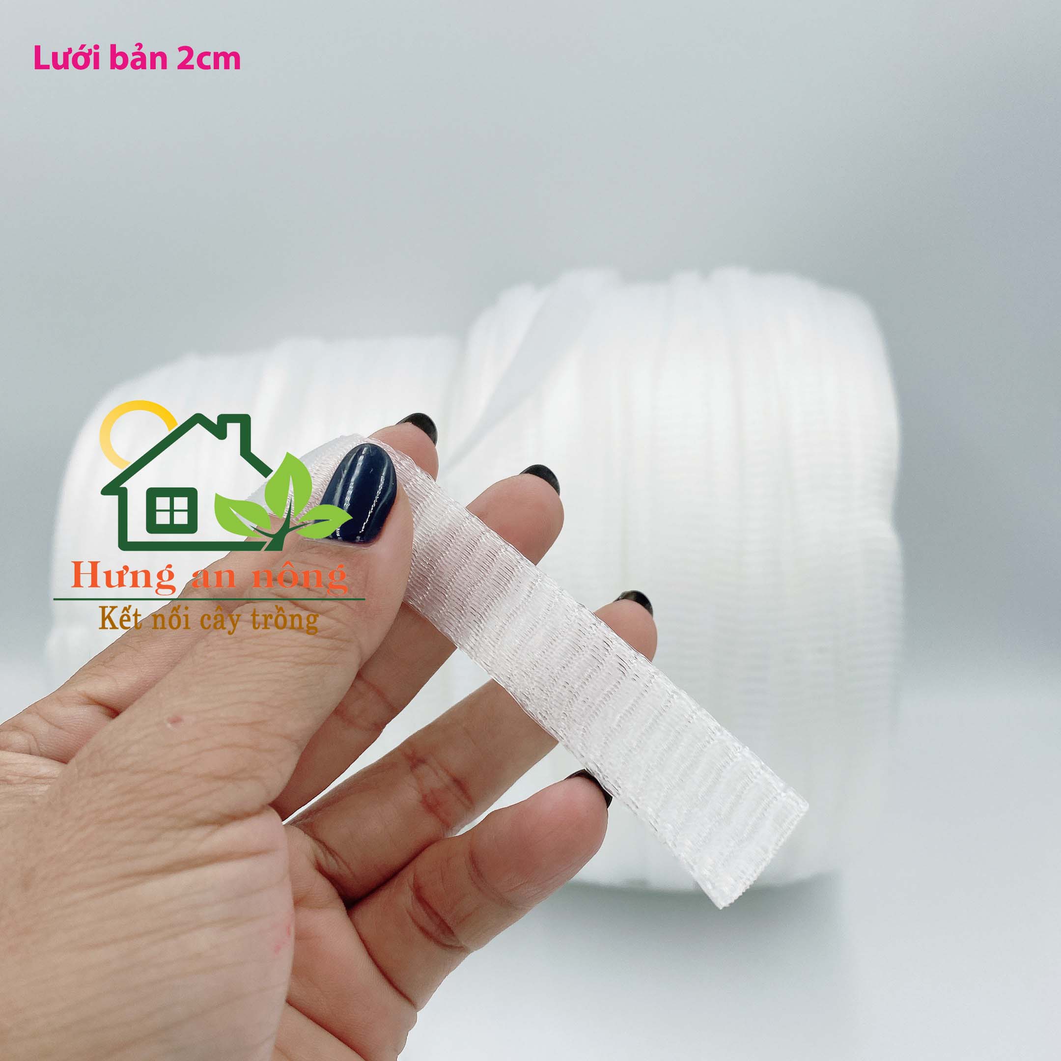 Cuộn 2kg lưới đựng phân tan chậm, phân dê, bọc các loại hoa, bọc cố định nhiều loại sản phẩm bản 1cm , 2cm