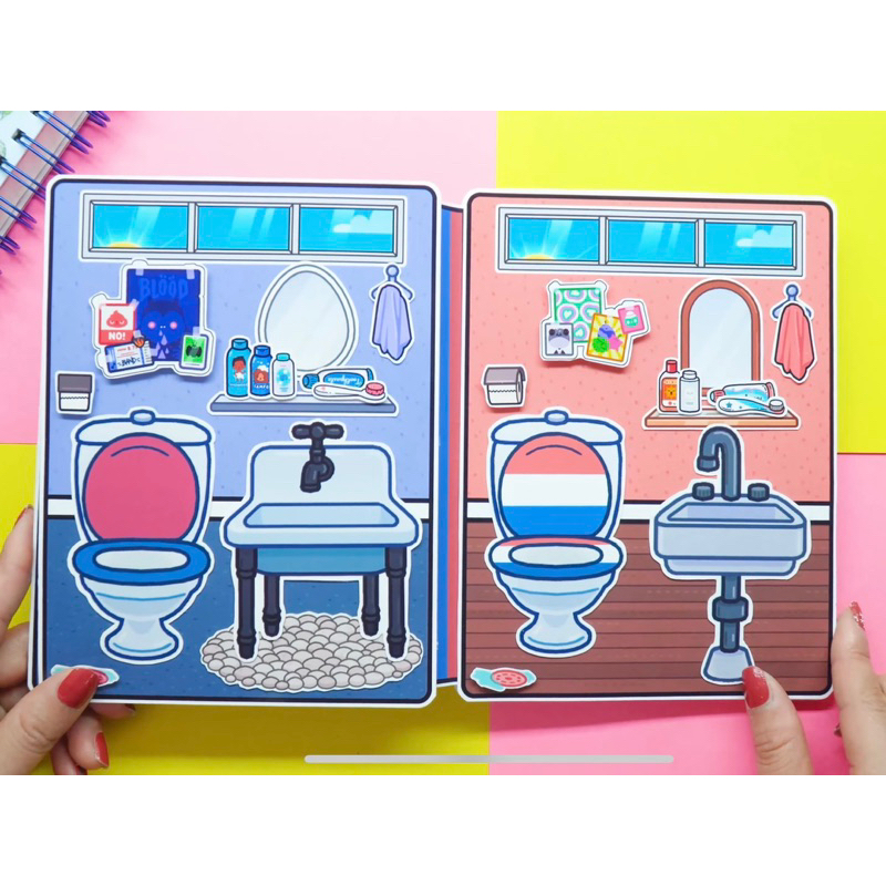 Ngôi nhà Búp bê giấy Toca Boca # Leon & Zeke