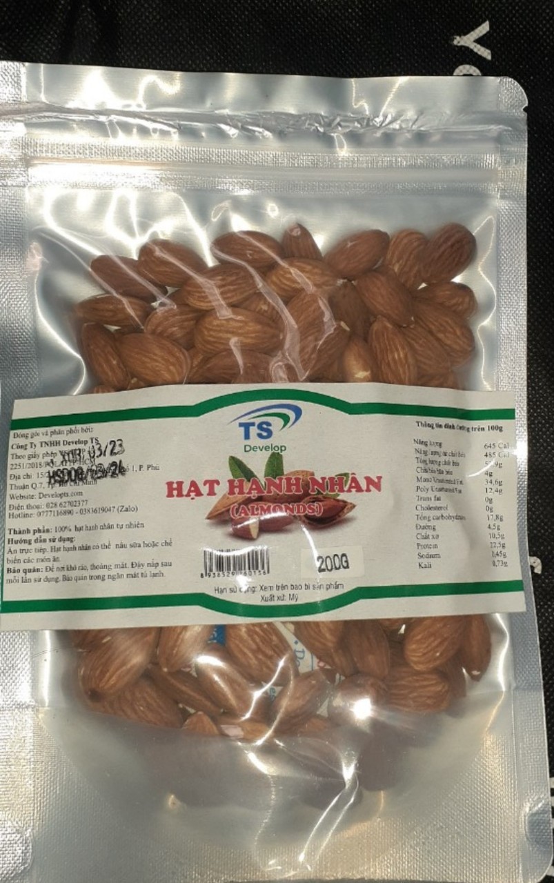 Hạt hạnh nhân Mỹ 200g