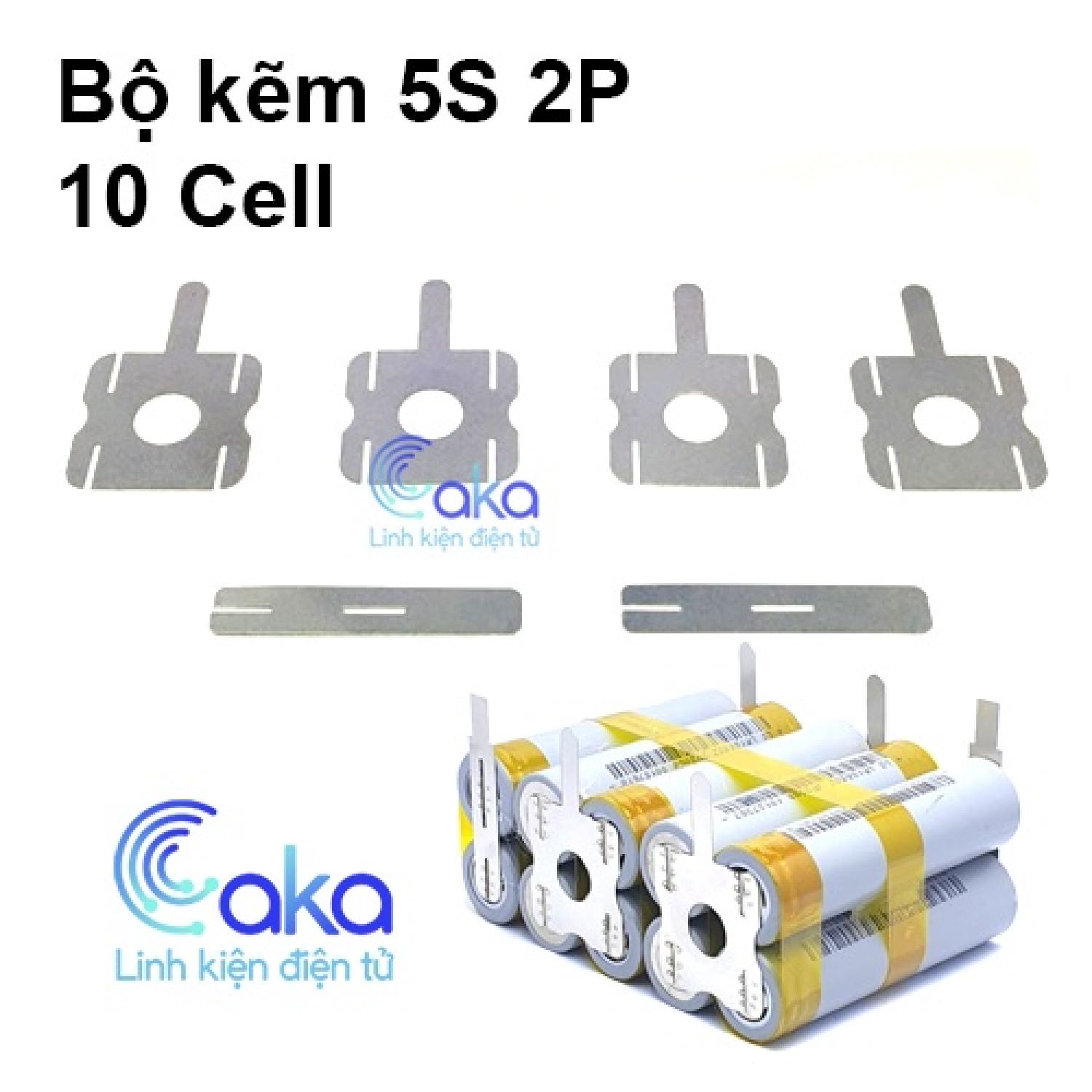 Bộ kẽm hàn khối pin makita 5s 2p 10 cell pin 18650 giá tốt
