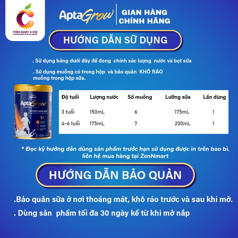 Sữa APTAMIL APTAGROW Úc 900g sữa dành cho bé biếng ăn (Hàng chuẩn Úc)
