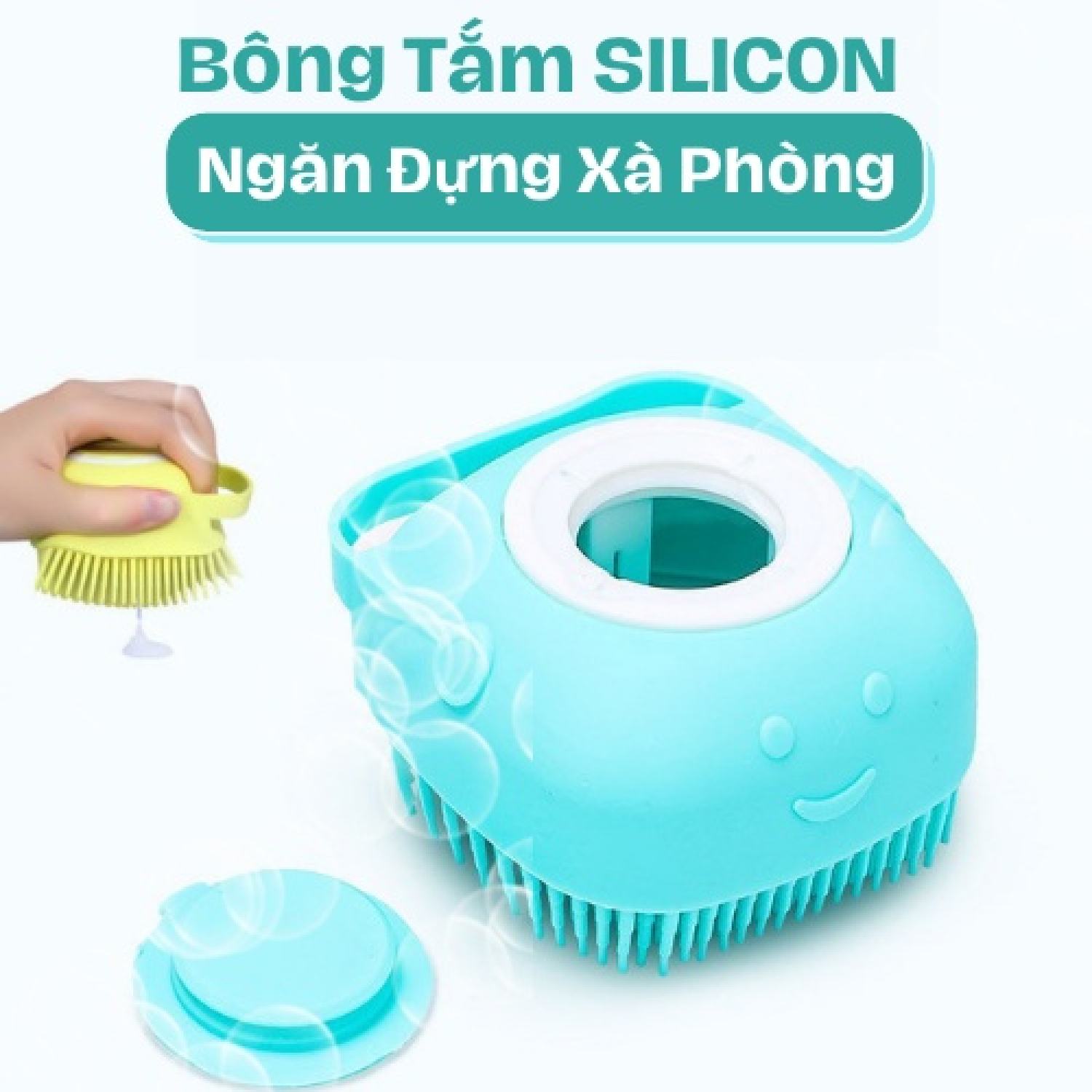 Bông Tắm Silicon Tạo Bọt & mɑssage Cho Chó Mèo