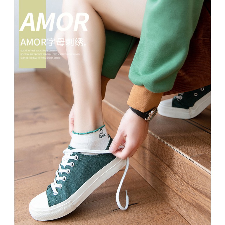 Set 10 Đôi Tất Nữ Ngắn Cổ Amor Siêu Hot
