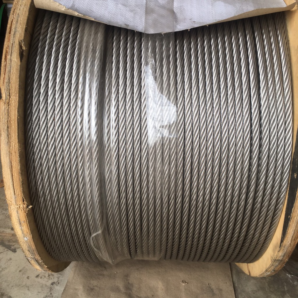 Cáp inox 304 (5 ly, 6 ly, 8 ly, 10 ly) cáp thép giá sỉ.