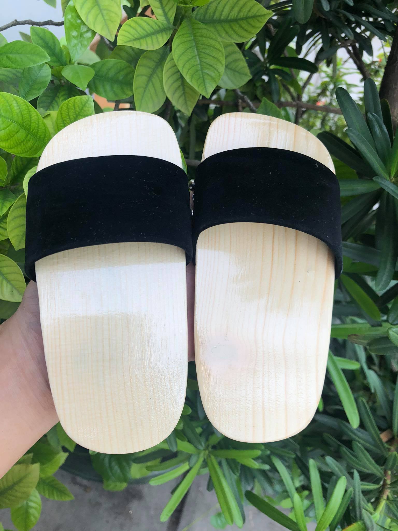 (PiPo) Guốc Gỗ Bé Trai, Bé Gái Quai Ngang