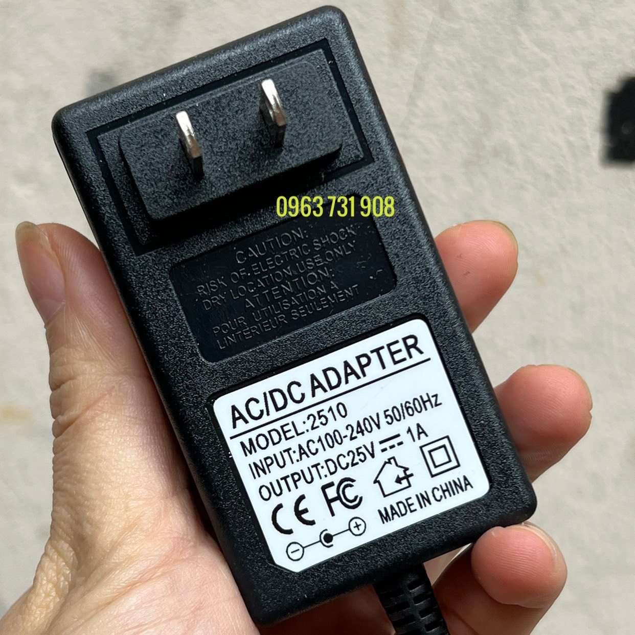 Adapter nguồn 25v 1A (1000MA) loại tốt