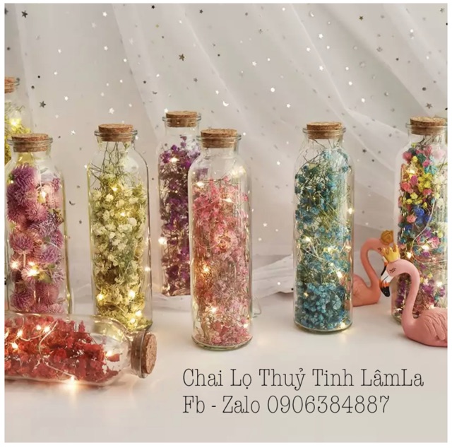 Chai Thuỷ Tinh Nút Gỗ Ép 350ml ( CT350 - CT500 - CV350 - CN350 - CLG350 )