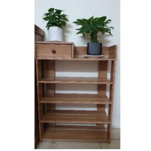 [GIÁ HỦY DIỆT] KỆ GIẦY GỖ 5 TẦNG CÓ NGĂN KÉO