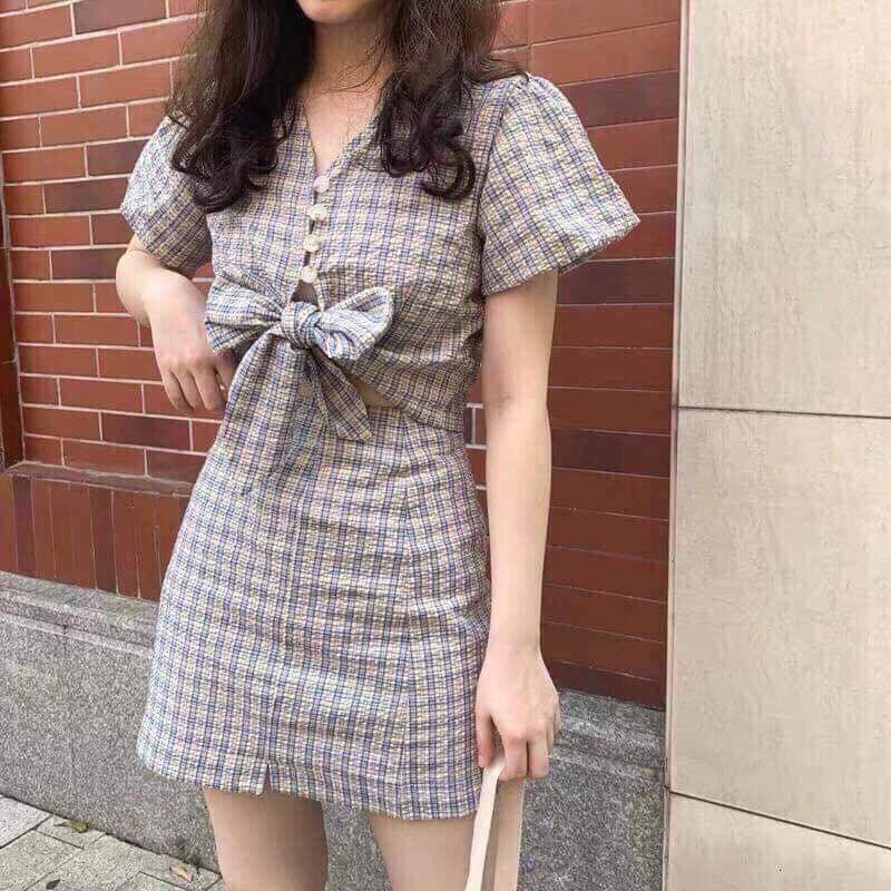 Set caro cột nơ siêu xinh 🌵