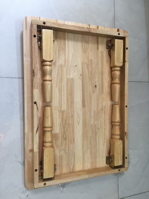 Bàn gỗ xếp chân tiện 50x70 cao cấp