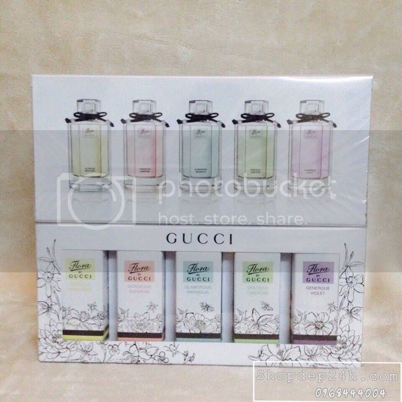 Set 5 chai nước hoa mini Flora