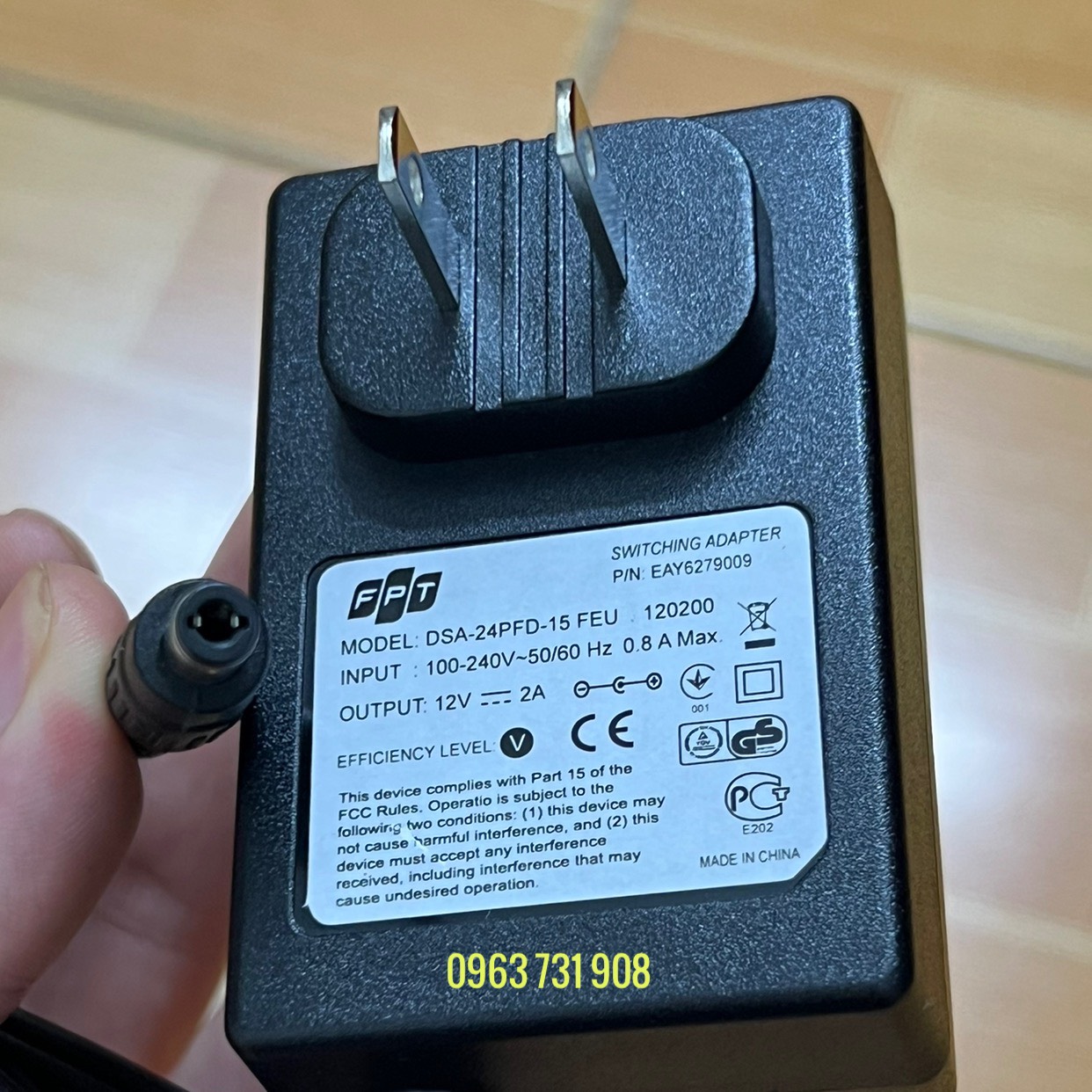 Adapter nguồn 12V 2A chính hãng