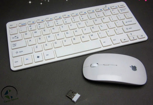 [HCM]COMBO PHÍM CHUỘT KO DÂY APPLE MINI