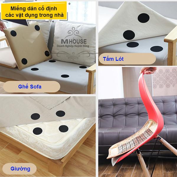Combo 5 Miếng Dán Cố Định Tấm Thảm Băng Dán Đồ Vật Đa Năng