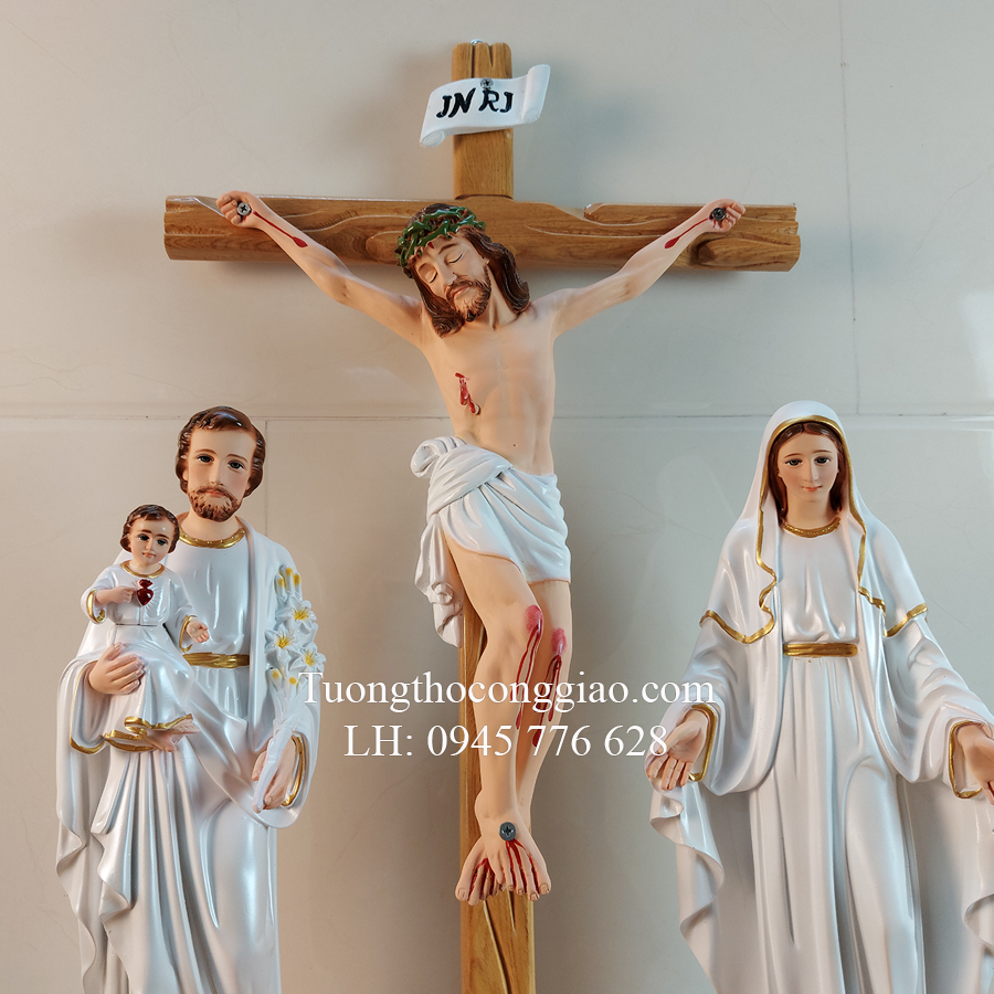 Bộ tượng bàn thờ Công Giáo 45cm