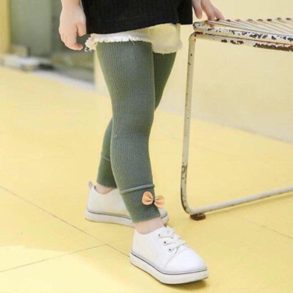 Quần Len Nơ Cho Bé Siêu Dễ Thương, Chất Dày Dặn