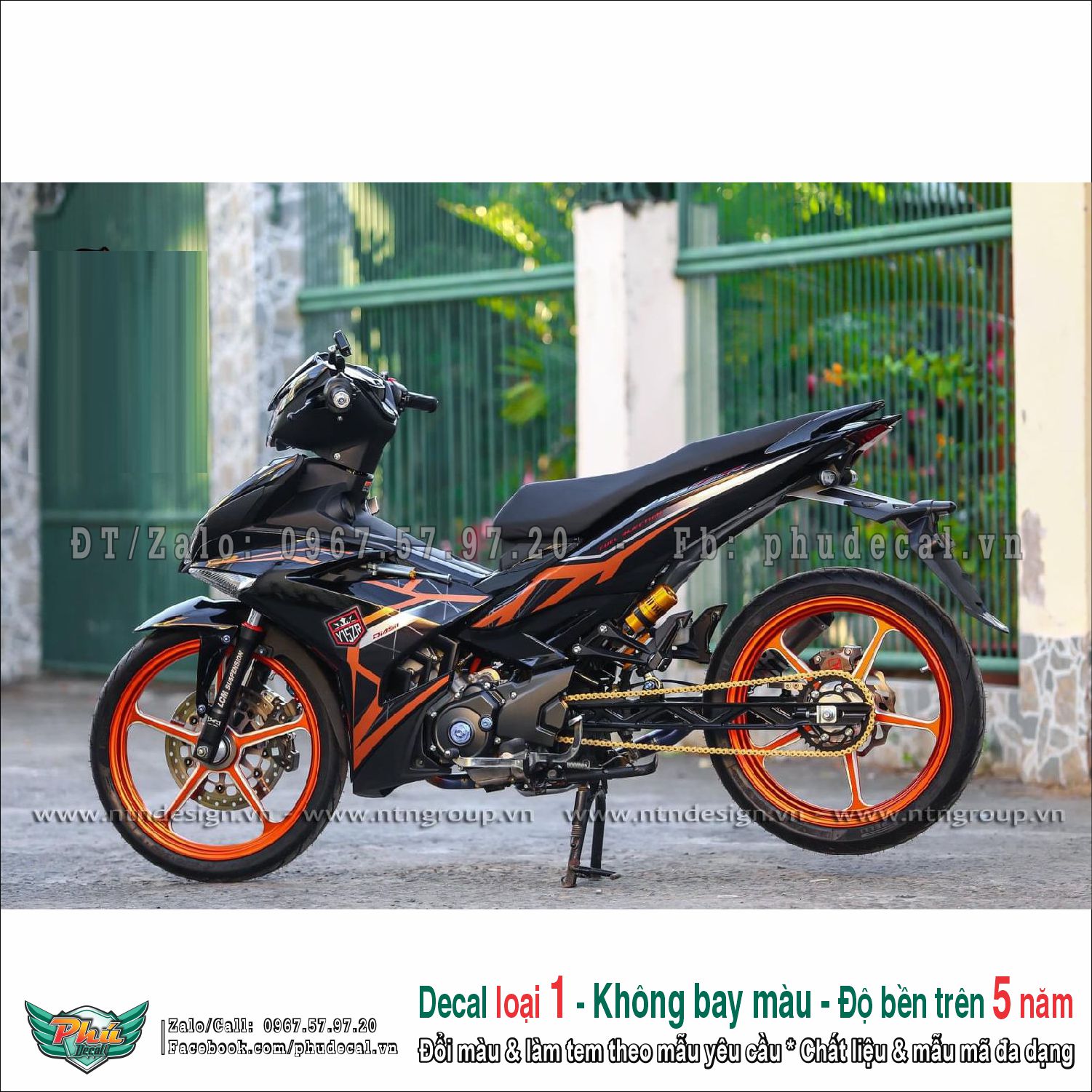 Tem rời ex 150 cam đen