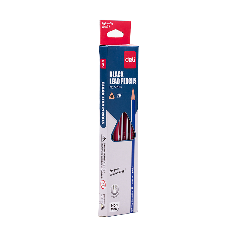 (1 Hộp 12 Cây) Bút chì 2B tam giác DELI E58103